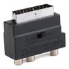 AYMBH Switchable RGB SCART to 3 x RCA (Phono) &