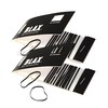 Blax Black Elastic Hair Ties - Snag-Free, Seamless, Hair Rubber