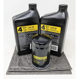 Champion Generator 5W-30 Full Synthetic Oil Change Kit 2 Quarts oil and Filter