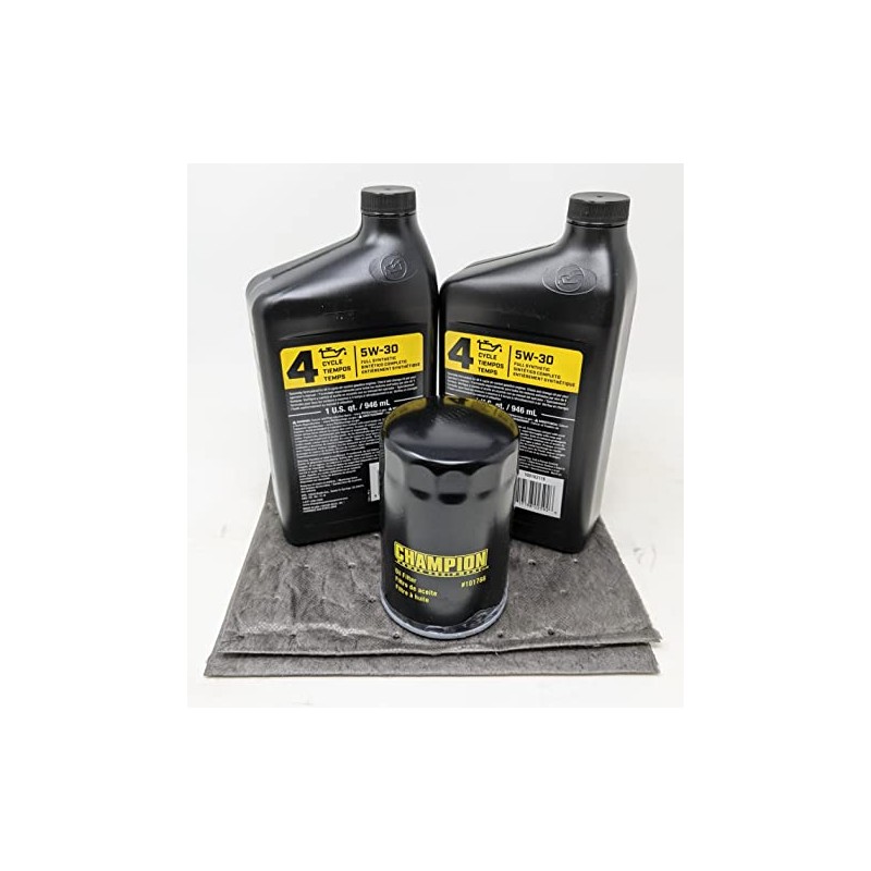 Champion Generator 5W-30 Full Synthetic Oil Change Kit 2 Quarts