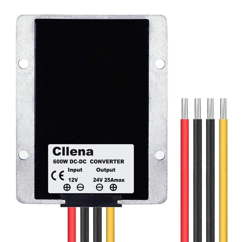 Cllena DC/DC 12V to 24V Boost Converter 25A 600W Step