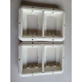 Bargman Corp TWO BARGMAN Double Taillight Bezel Colonial White 84/85 SERIES