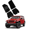 ecoMats Carpet Floor Mats for 2018-2024 2025 Jeep Wrangler JL