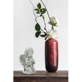 FeinKnick Stylish Angel as Decorative Figure for Indoor and Outdoor Use - Praying Angel Figure as Guardian Angel & Grave Angel - Weatherproof Angel Figure on the Grave 16 cm Tall - Mourning Sculpture