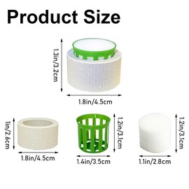 Leuiseruoa 12 Pack Aquarium Plant Weights, Upgrade Plant Weights for Fish Tank, Aquatic Plants Fixed Ring Set, Anti-Floating Ceramic Aquarium Plant Rings, Aquarium Landscape Decoration Accessories