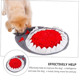 BUGUUYO Pet Snuffle Mat for Dogs Slow Feeder Puzzle Sniffing Training Pad Engaging Cartoon Design for Reducing Stress and Encouraging Healthy Eating