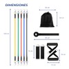 BREEZEE Bandas de Resistencia Kit 11 Piezas, 5 Niveles 10–30