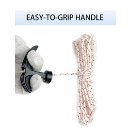 YAMAKATO Recoil Starter Handle with 3.0mm*16ft Pull Rope for Chainsaw Trimmer Edger Weed Eater Wacker Leaf Blower STIHL Husqvarna Echo Craftsman Poulan Pull Cord Replacements