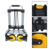 LiGuVCY Capacity Heavy-Duty Luggage Trolley Cart with Telescoping Handle and