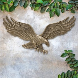 Whitehall Products Decorative Wall Eagle, 24-Inch, Antique Brass