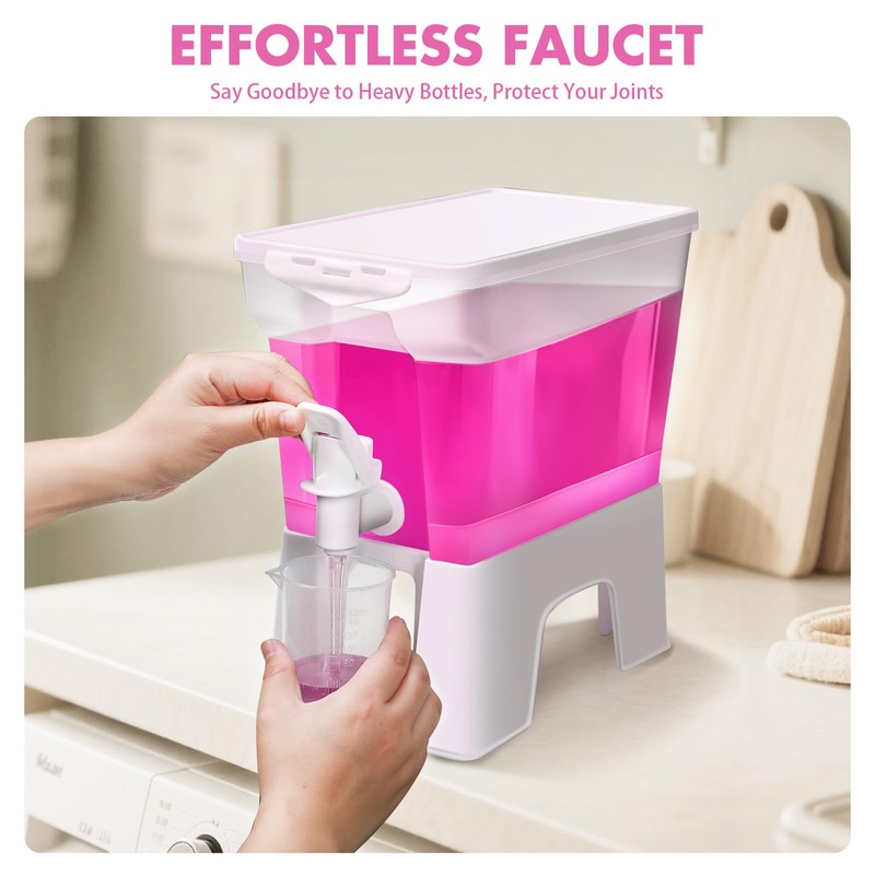 Tokokimo Liquid Laundry Detergent Dispenser, 2Pcs Fabric Softener Dispenser for