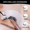 VAVALASH Lash Tweezers for Eyelash Extensions, Fiber Tip Diamond Grip
