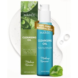 MAREE Deep Cleansing Oil for Face – Makeup Remover Oil Cleanser for Face Skincare – Centella Cleansing Oils Non-Comedogenic – Makeup Blackhead Remover – Pore Cleaner Facial Wash for Sensitive Skin