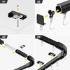 Room divider Ceiling Track set for Curtains with hooks, Corner