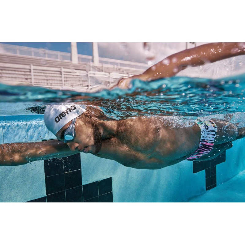 Arena Silicone Unisex Swim Cap for Women and Men, Prints