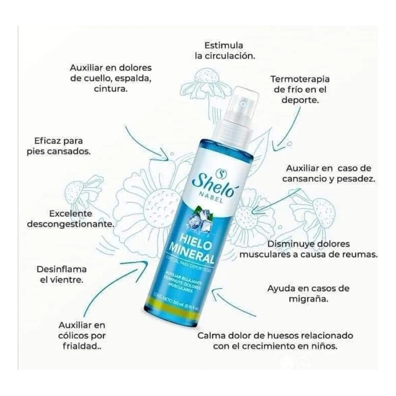 Kit Hielo Mineral Crema Vrc Shelo Nabel Regalo Menta