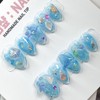 Handmade nail tips in the undersea world - Coffin /