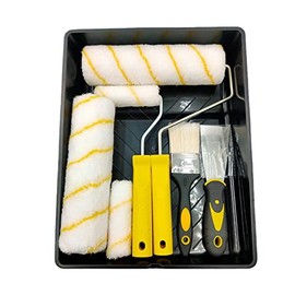 Juego de rodillos de pintura para paredes y techos, cepillo para polvo de pintura, bandeja de pintura, mini rodillos para pintura, fundas de pintura, suministros de pintura