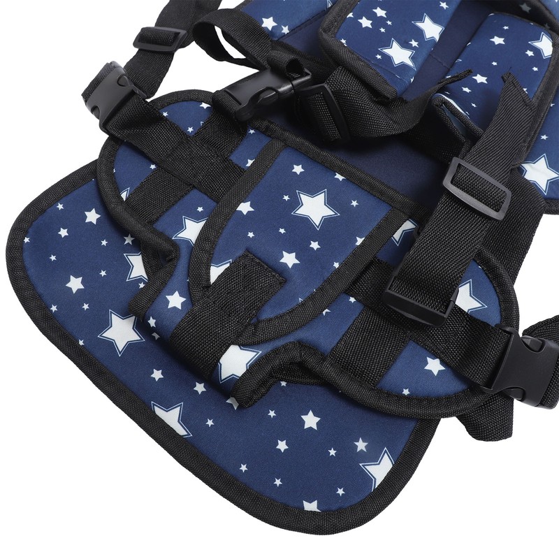 Toddler Car Seat Insert Bear Pattern Heighten Adjustable Fixing Straps