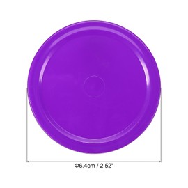 PATIKIL Air Hockey Pucks 2.5 Inches, Pack of 5 Air Hockey Heavy Replacement Pucks for Game Tables Accessories, Purple