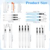 Classicseali 12pcs Watercolour Brush Pens,Refillable Water Brush Pen for Painting,Calligraphy,Lettering,Includes
