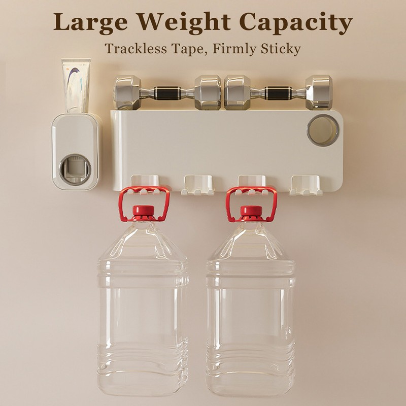 Toothbrush Holder Bathroom Hanging Vanity Tooth Brush Organizer Punch Free