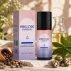 Organic Castor Oil Roll On Cold Pressed for Face,Hair,Brows, 1.7