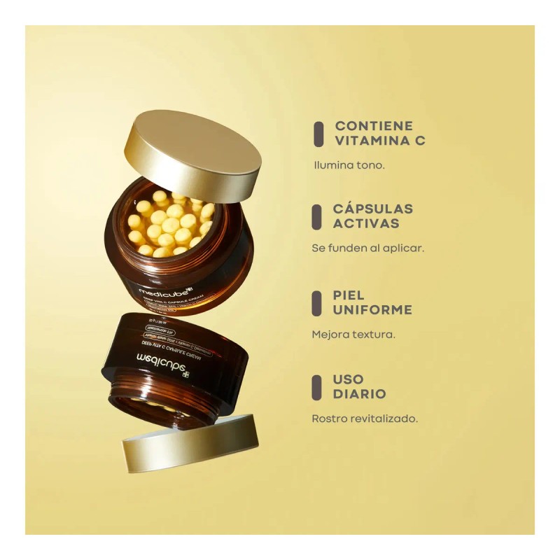 Medicube Vita Deep Crema Hidratante Facial Revitaliza Aclara