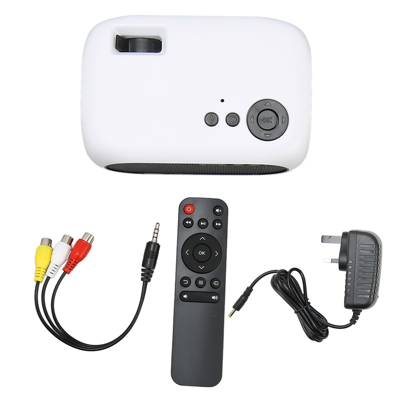 M24 Mini Portable Projector Multifunction 360 Degree Surround Sound Home