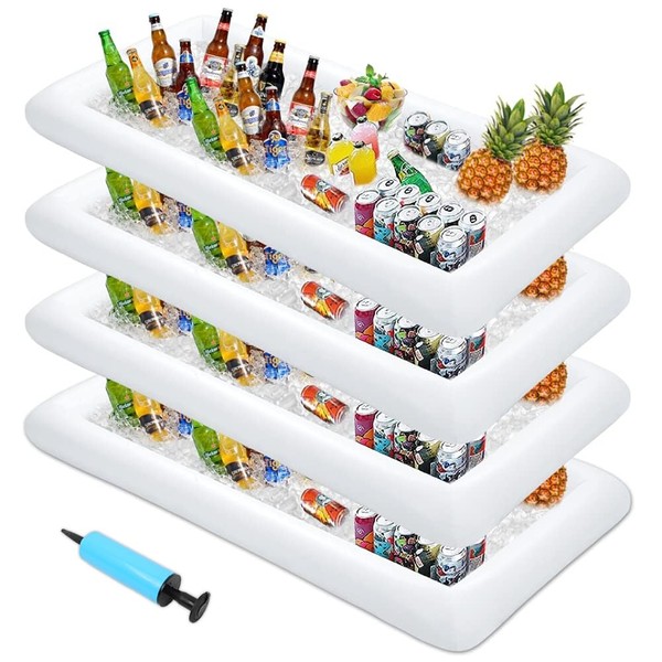 MorTime MorTime 4 PACK Inflatable Ice Serving Bar, 53"x25" Pool
