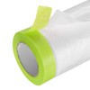 sourcing map Pre-Taped Masking Film, 4.9ft x 66ft with 2
