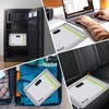 ZJTAPE Fireproof and Waterproof Bag with Lock - Document Bag