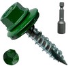 (100) BRAUNY BOY Forest Green - Metal Roofing Screws #10