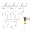 KGCGJVB 5Pcs Pegboard Screwdriver Holder Tool Organizers Double-Ring Peg Board
