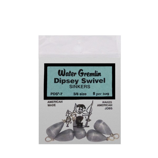 Water Gremlin Company PDS-8 Dipsey Swivel Sinker 1/4oz 5Pc