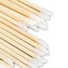 Lip Brush for Lipstick, 100pcs Disposable Bamboo Handle Lip Brush