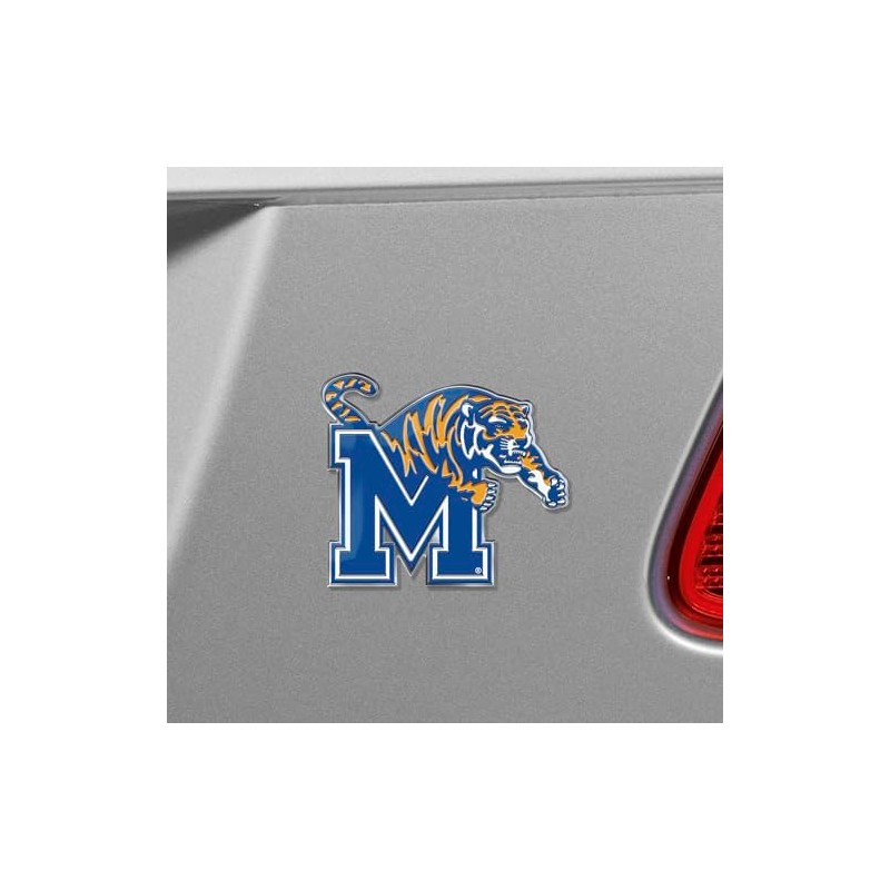 Fanmats 60577: Memphis Tigers Heavy Duty Aluminum Embossed Color Emblem