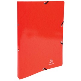 Exacompta Iderama Ring Binder with Elastic Band, A4, Rings, 15 mm, Coated Manila Cardboard, 1 binder