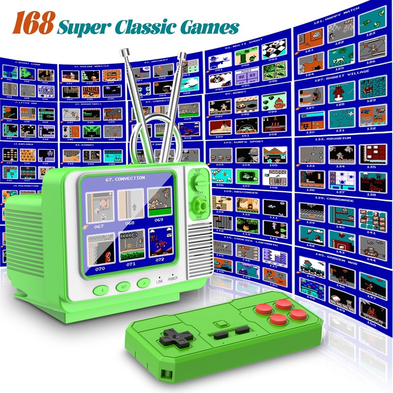 EASEGMER Handheld Games - GV300S 168 Classic Retro Video Game