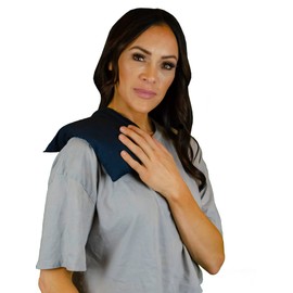 Nature's Approach Basic Herb Pack Rice Heating Pad Microwavable Reusable Heat Pack with Herbal Aromatherapy Fill, Freezer and Microwave Safe for Hot and Cold Therapy, Nighttime Blue