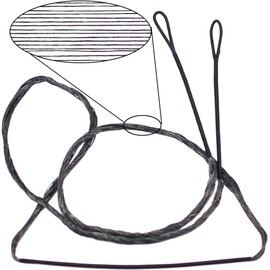FUNTRESS 16 Strands Bow String Replacement for Recurve Bow and Long Bow (AMO 54")