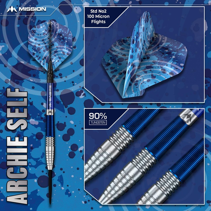 Mission Darts | Archie Self Darts | Steel Tip |