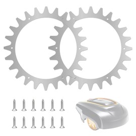 Stainless Steel Spikes for McCulloch Robotic Lawnmower, Spikes for McCulloch Robotic Lawnmower ROB R600/R800/R1000, Robot Lawn Mower Wheel Spikes with 12 Screws, Traction Improvement for Robot
