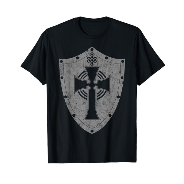 Celtic cross medieval scottish cross knights templar shield T-Shirt