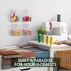 Clear Adhesive Wall Storage Bins, Large 4 Pack Cabinet Door