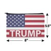 President Trump American Flag Pencil Pen Organizer Zipper Pouch Case