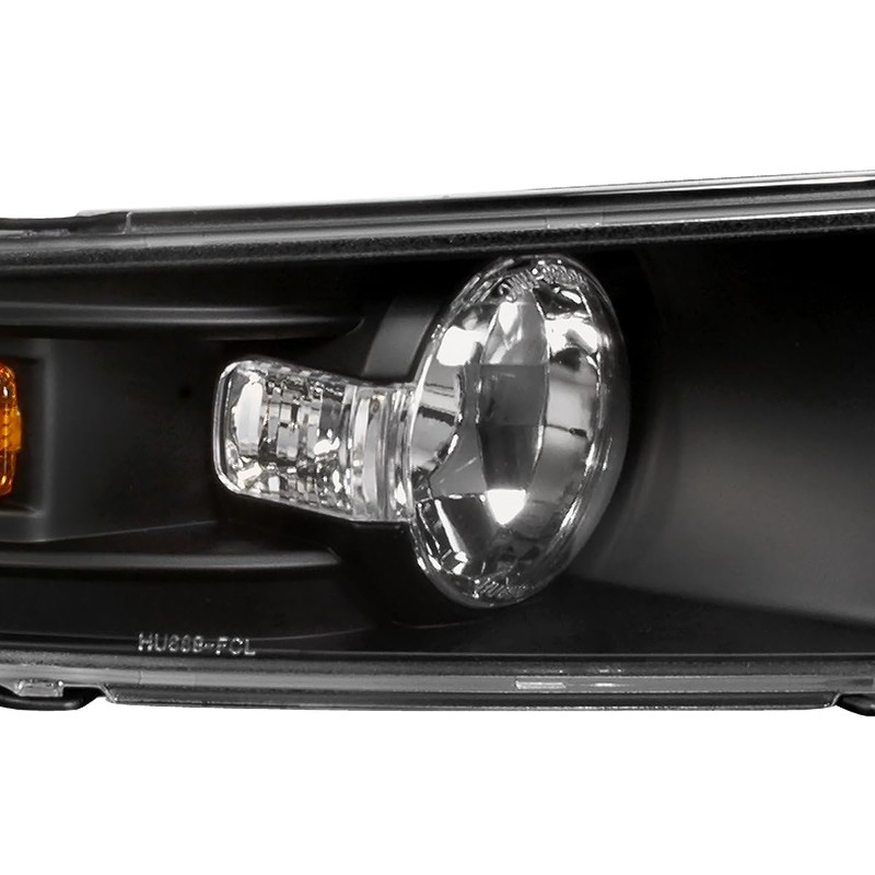 SPEC-D TUNING Black Housing Clear Lens Bumper Lights Compatible with