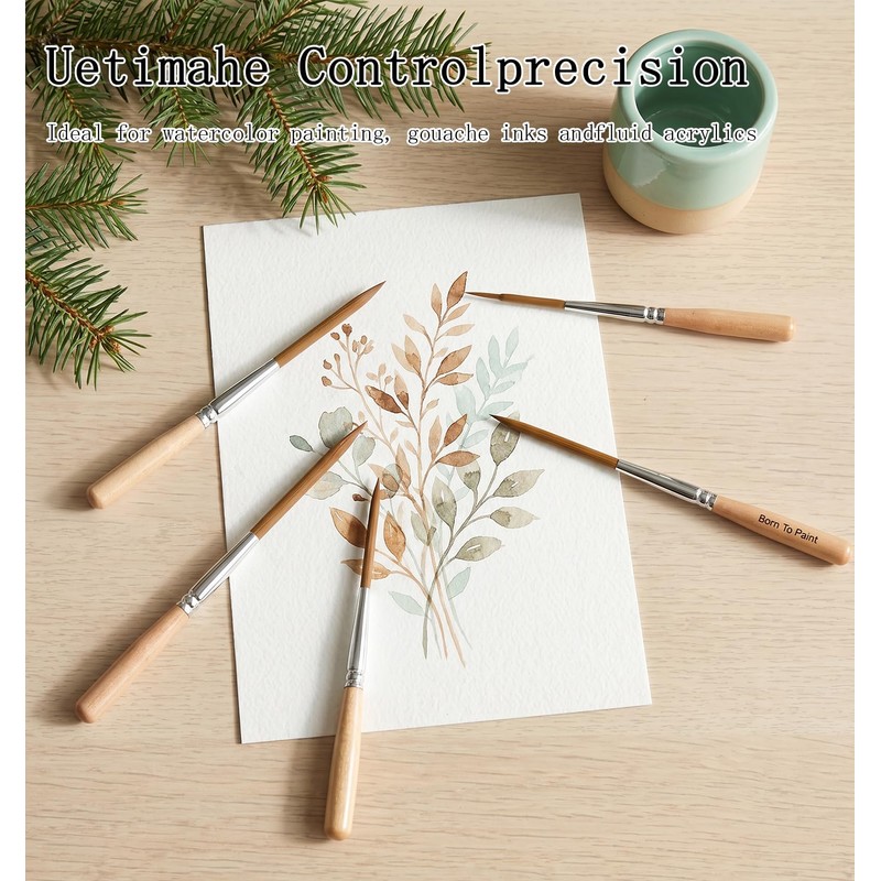 5 Pack Liner Brushes for Painting, Pinstriping Brush