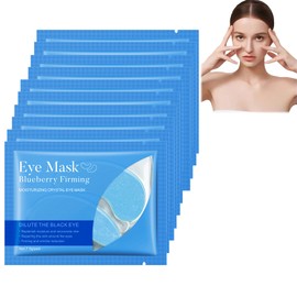 Facialmask4 Eye Pads Against Dark Circles, Eye Pads Against Dark Circles, Eye Pads Against Eye Bags and Wrinkles, Cooling and Refreshing Eye Pads Masks [Pack of 10, Blue]