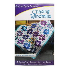 Cozy Quilt Designs 'Strip Club' Pattern - Chasing Windmills (Includes Instructions for Six Project Sizes)